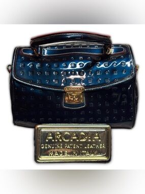 Arcadia Blue Top Handle Bag